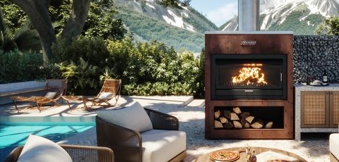 Glen Dimplex New Zealand - Masport Heating Matakana outdoor wood fire